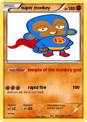 Pokemon super monkey