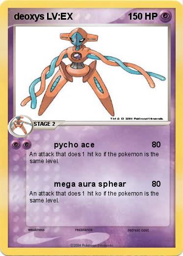 Pokemon deoxys LV:EX