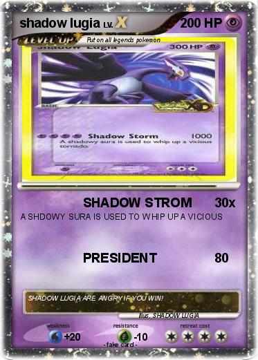 Pokemon shadow lugia