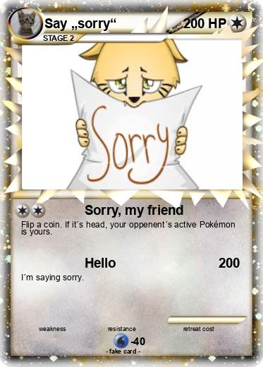Pokemon Say „sorry“
