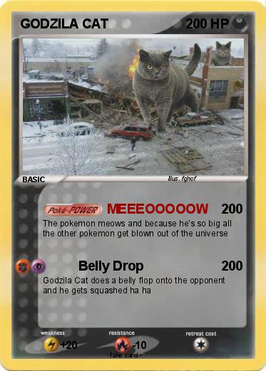Pokemon GODZILA CAT