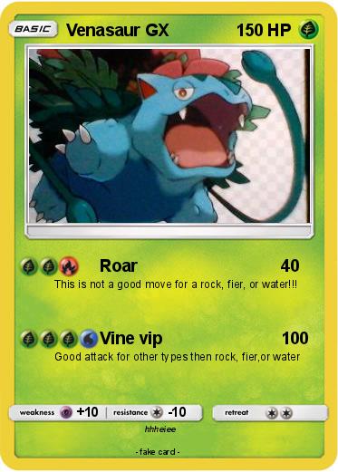 Pokemon Venasaur GX