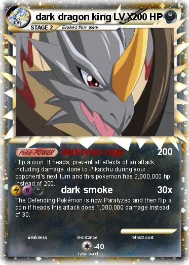 Pokemon dark dragon king LV.X