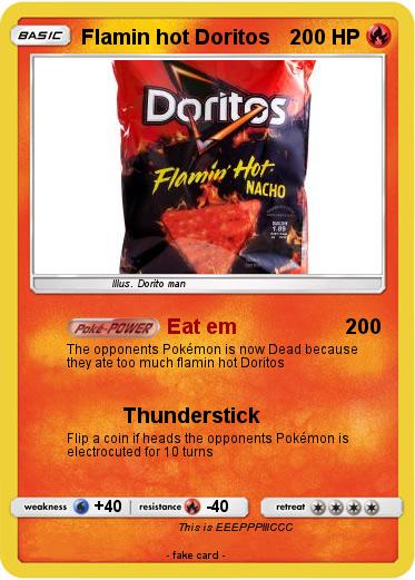 Pokemon Flamin hot Doritos