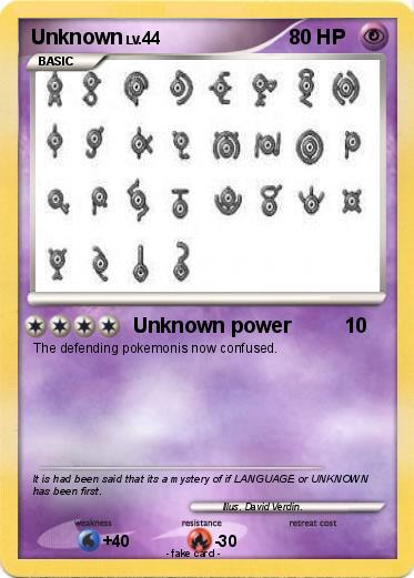 Pokemon Unknown