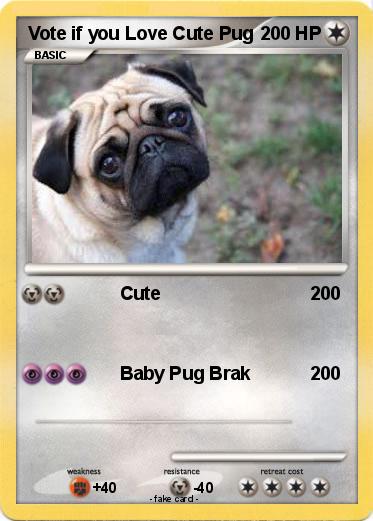 Pokemon Vote if you Love Cute Pug