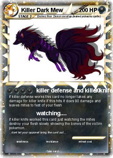 Pokemon Killer Dark Mew