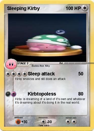 Pokemon Sleeping Kirby