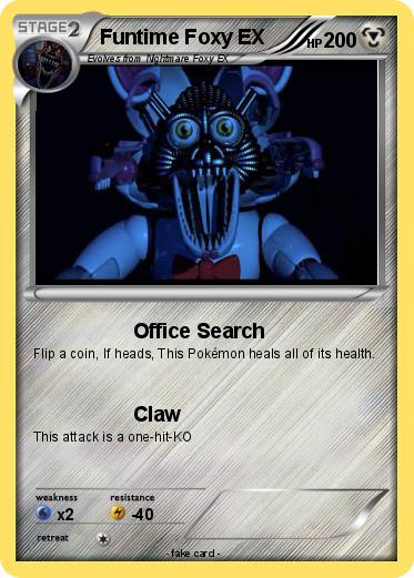 Pokemon Funtime Foxy EX