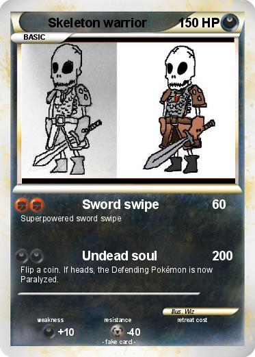 Pokemon Skeleton warrior
