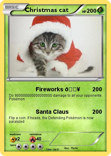 Pokemon Christmas cat