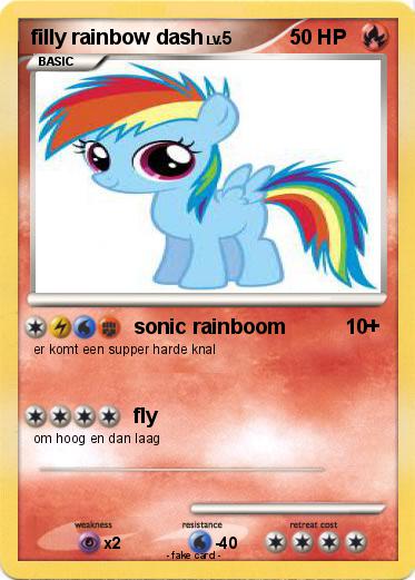 Pokemon filly rainbow dash