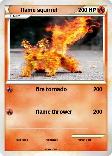 Pokemon flame squirrel