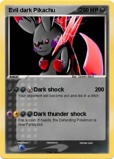 Pokemon Evil dark Pikachu