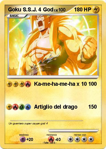 Pokemon Goku S.S.J. 4 God