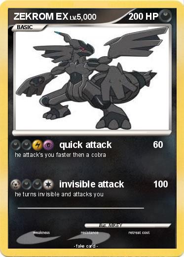 Pokemon ZEKROM EX
