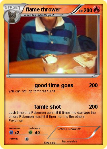 Pokemon flame thrower