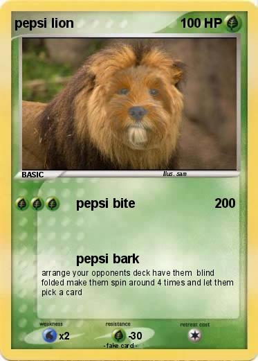 Pokemon pepsi lion