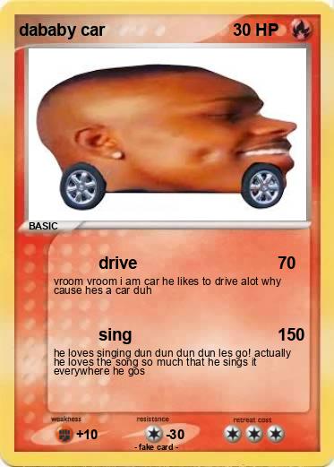 Pokemon dababy car