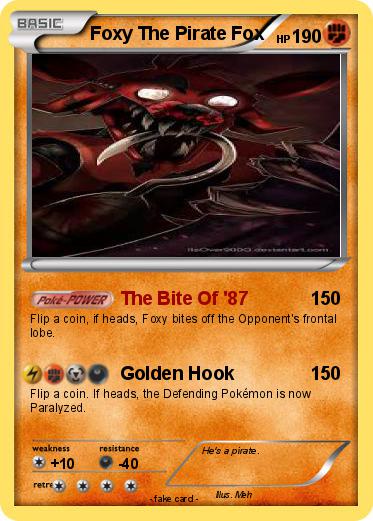 Pokemon Foxy The Pirate Fox