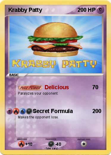 Pokemon Krabby Patty