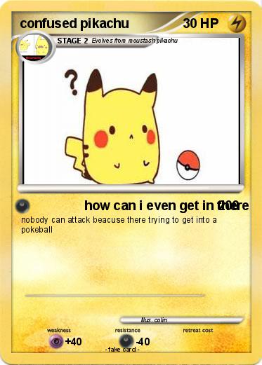 Pokemon confused pikachu