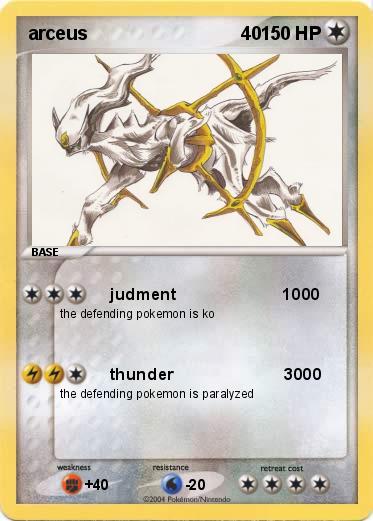 Pokemon arceus                              40