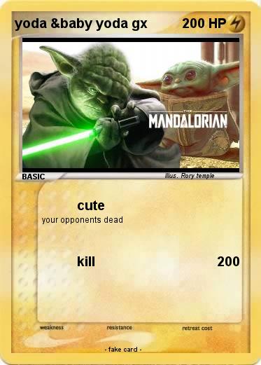 Pokemon yoda &baby yoda gx
