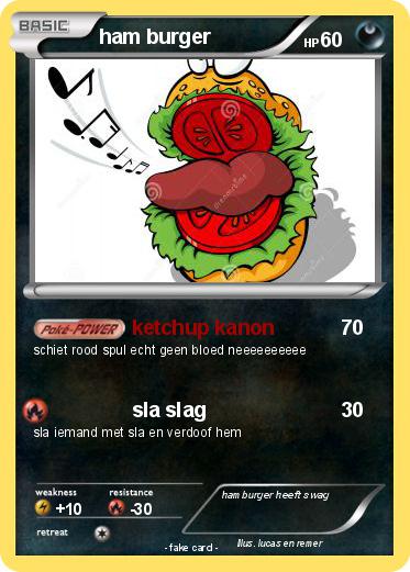 Pokemon ham burger