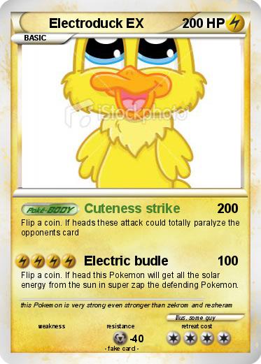Pokemon Electroduck EX