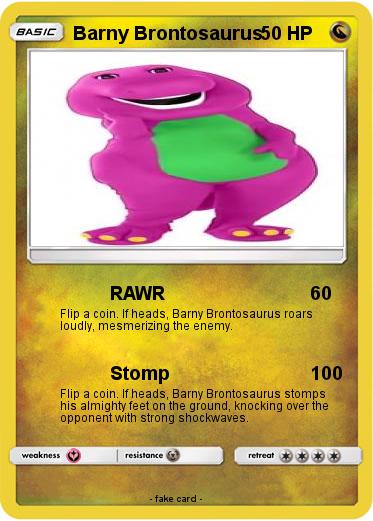 Pokemon Barny Brontosaurus