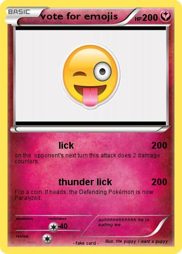 Pokemon vote for emojis