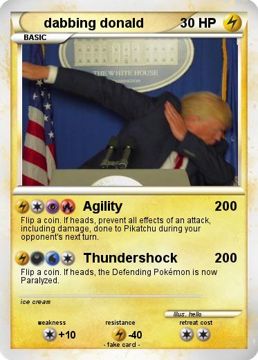 Pokemon dabbing donald