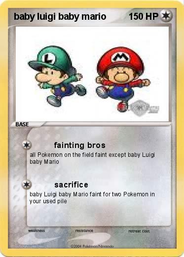 Pokemon baby luigi baby mario