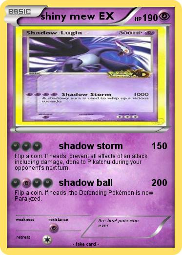 Pokemon shiny mew EX