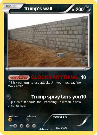 Pokemon Trump's wall