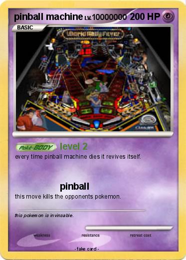 Pokemon pinball machine