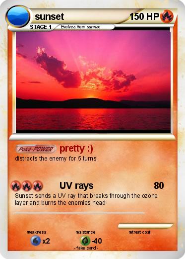 Pokemon sunset