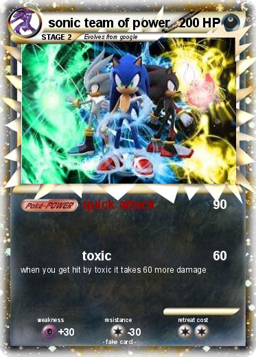Pokemon sonic team of power