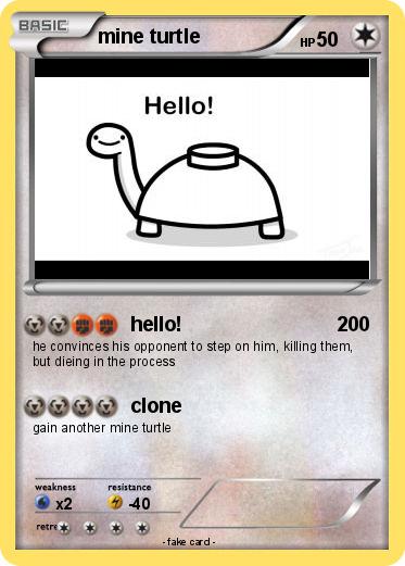 Pokemon mine turtle