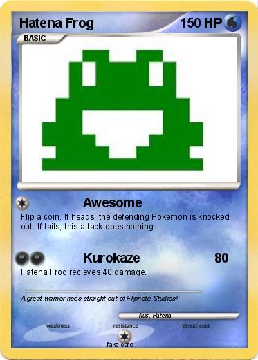 Pokemon Hatena Frog