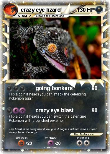 Pokemon crazy eye lizard