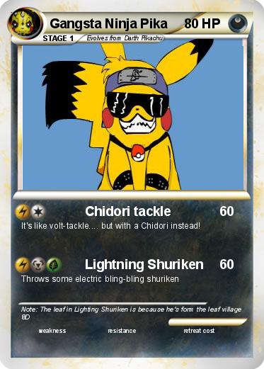 Pokemon Gangsta Ninja Pika