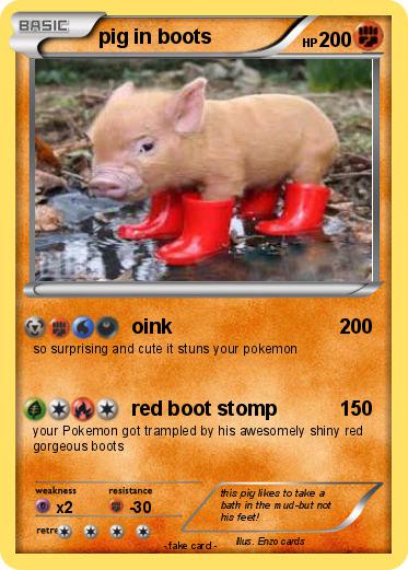 Pokemon pig in boots