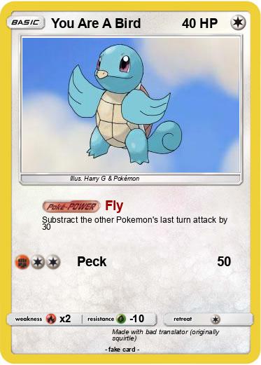 Pokemon You Are A Bird