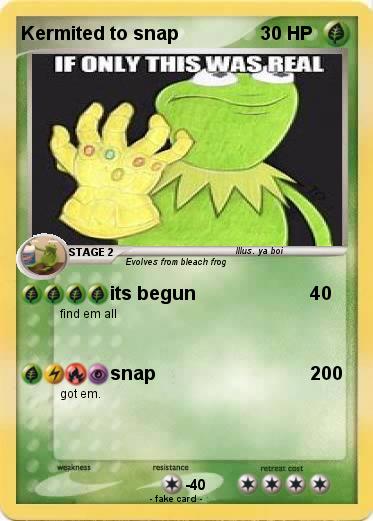 Pokemon Kermited to snap