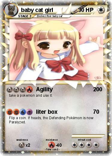 Pokemon baby cat girl