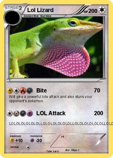 Pokemon Lol Lizard