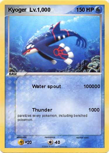 Pokemon Kyoger  Lv.1,000