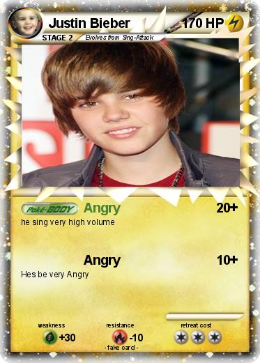 Pokemon Justin Bieber